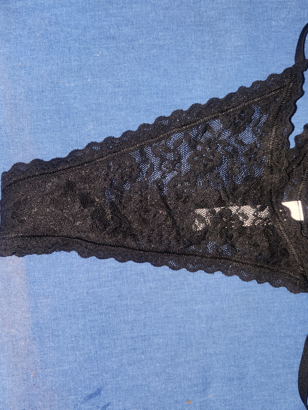 Victoria's Secret Black Lace Thong